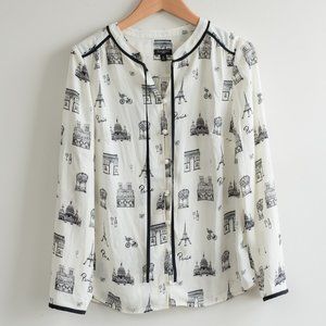 Talbots Paris Womens Blouse Size SP